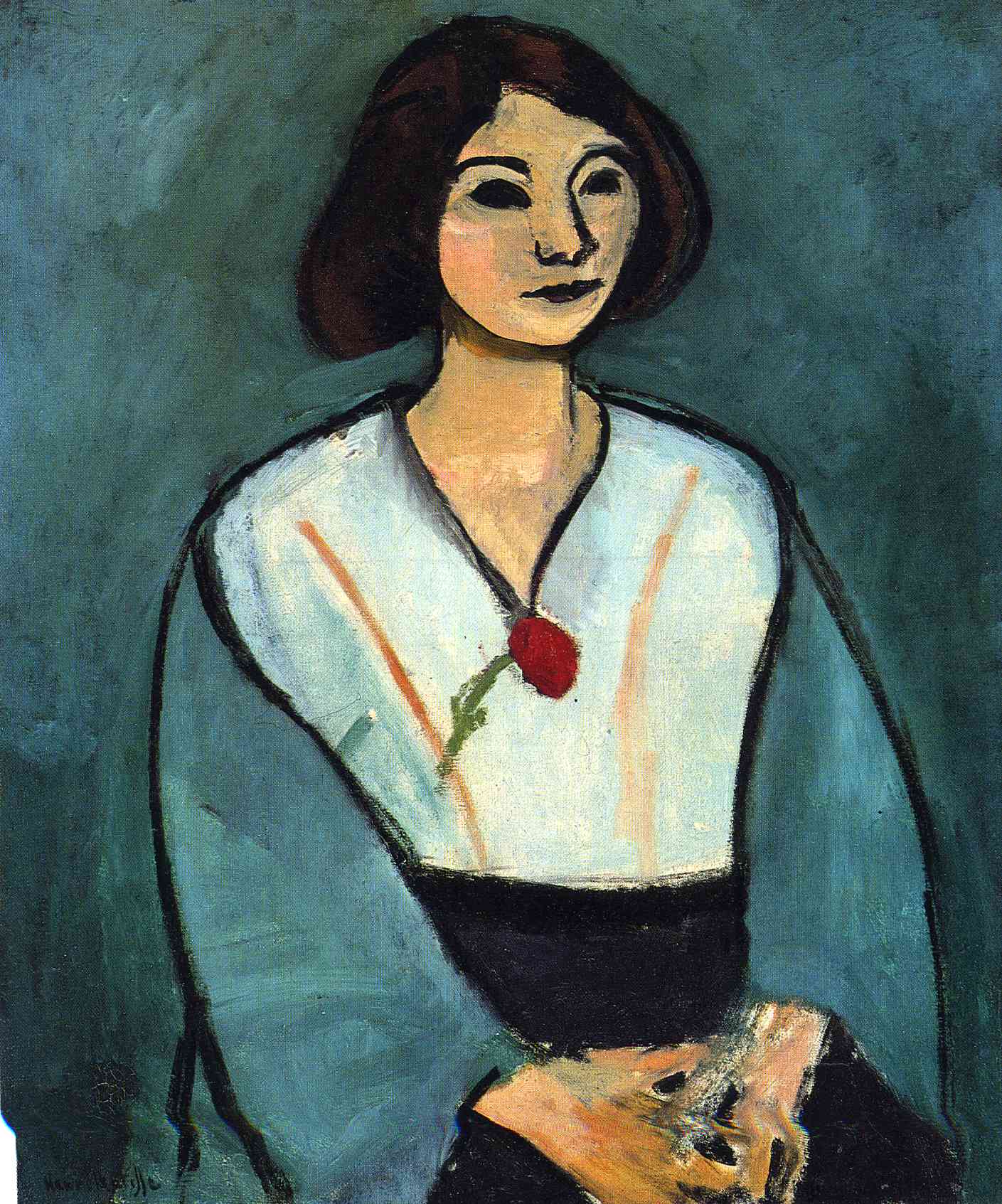 Henri Matisse - Woman in Green with a Carnation 1909